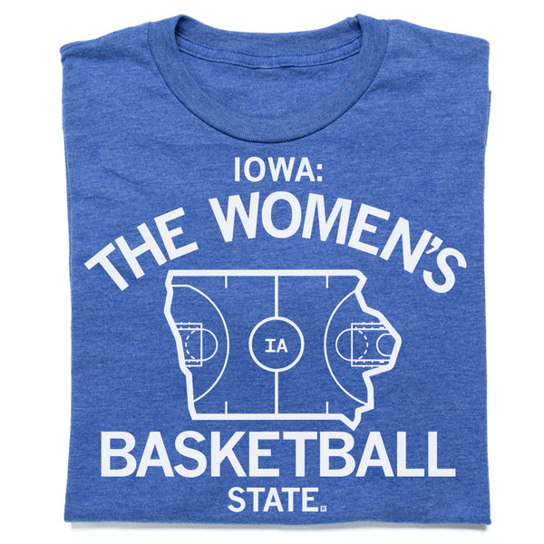 Iowa: The Women's Basketball State Blue & White Shirt