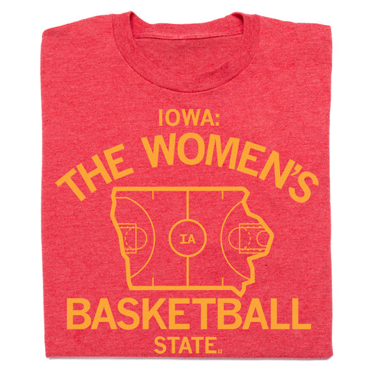 Iowa: The Women's Basketball State Red & Gold Shirt