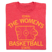 Iowa: The Women's Basketball State Red & Gold Shirt