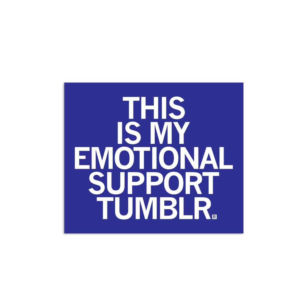 emotional support sticker, emotional support tumbler sticker